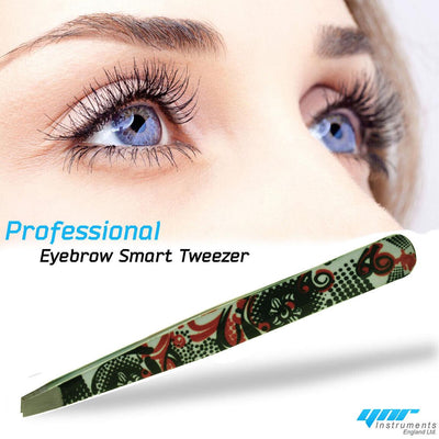 Eyebrow Tweezers Slant Professional Beauty Eyebrow Hair Pluckers Stainless Steel