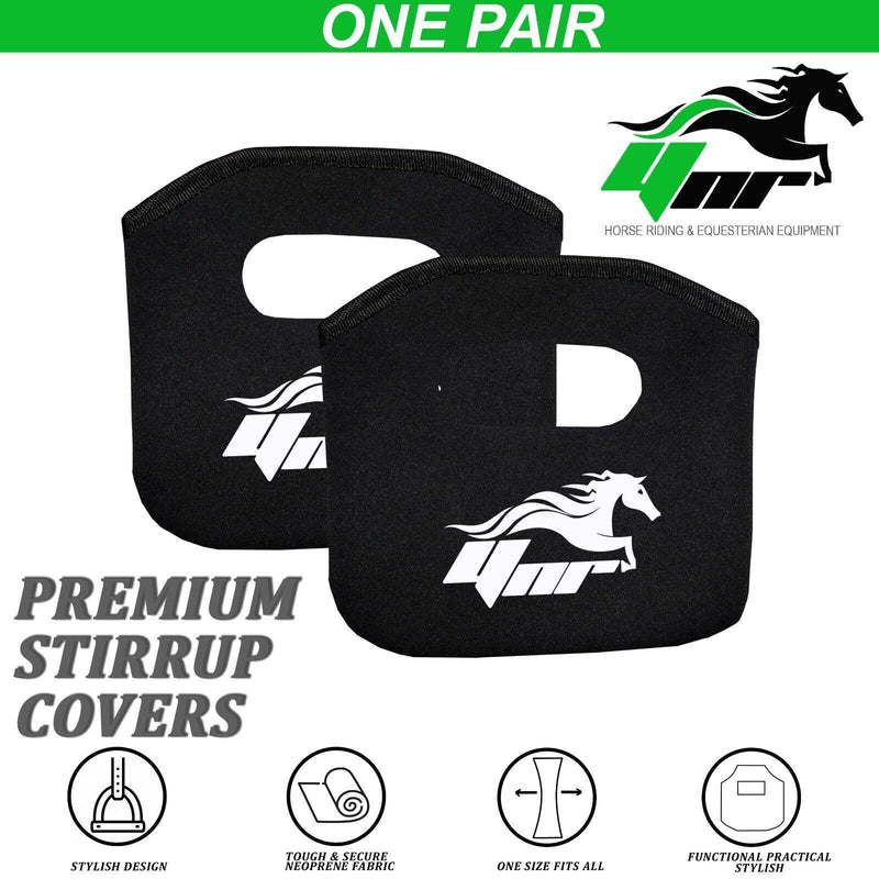 YNR Stirrup Covers for iron Stirrups Platis Stirrups Flexible Neoprene Material Stirrups Socks for Saddle Equestrian Equipment Horse Tack Protection