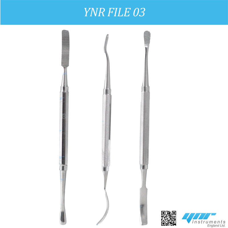 YNR Bone File Double End Surgical Orthopedic Dental Equipment Dentist Tool