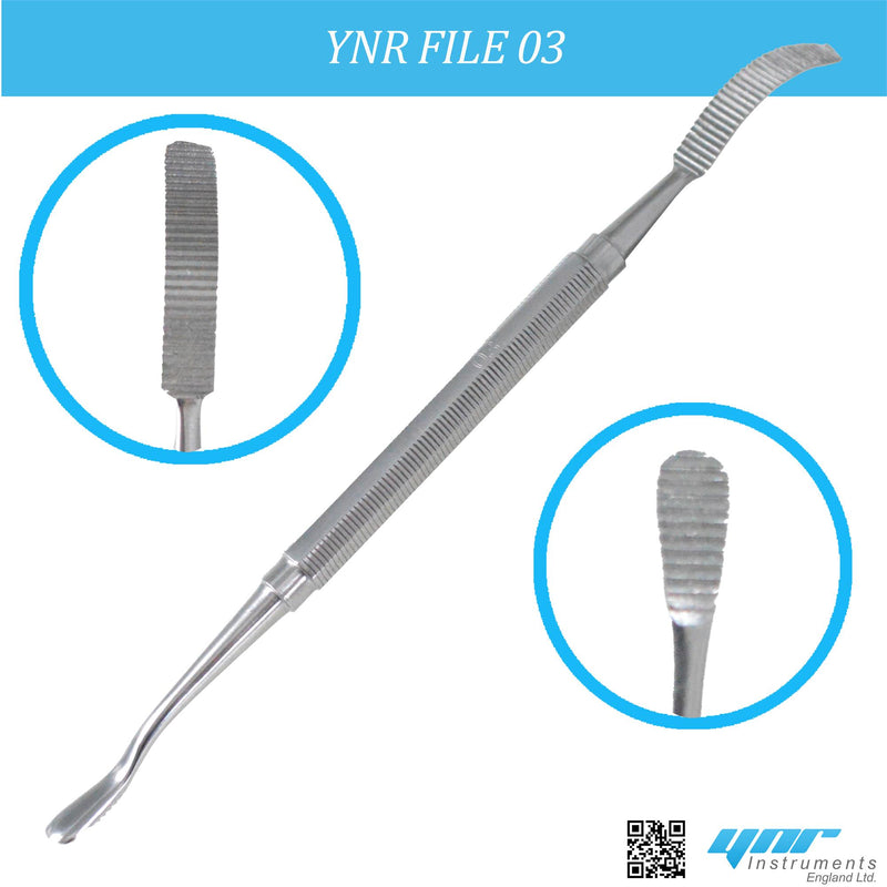 YNR Bone File Double End Surgical Orthopedic Dental Equipment Dentist Tool