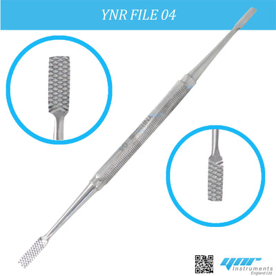 YNR Bone File Double End Surgical Orthopedic Dental Equipment Dentist Tool