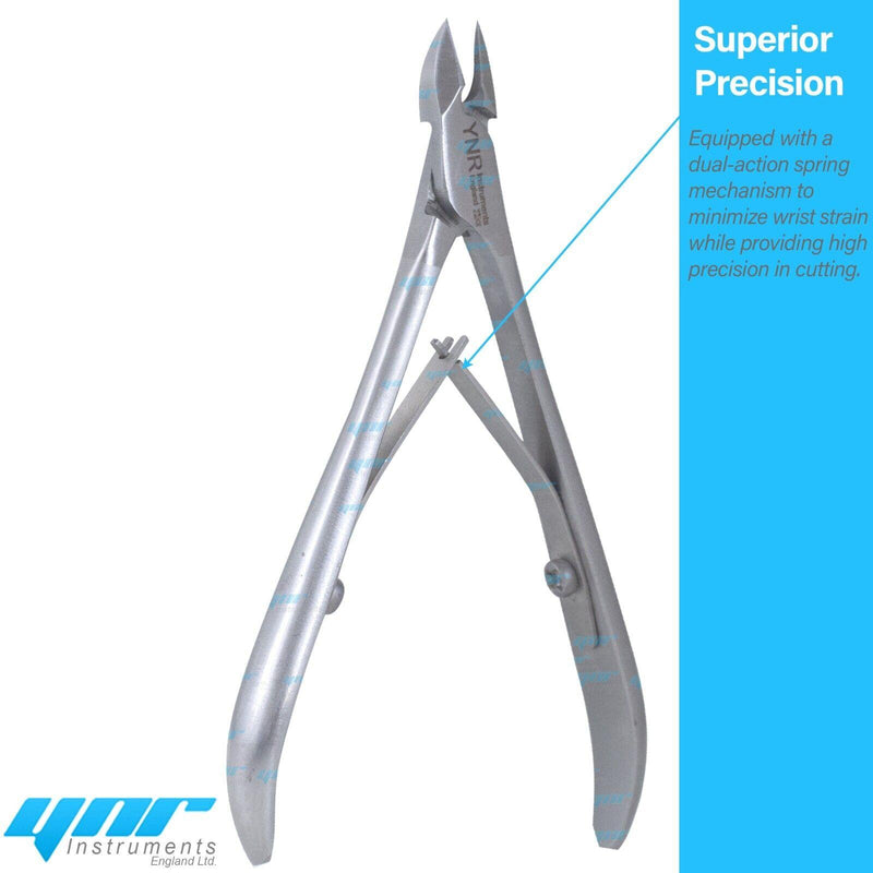 YNR Professional Cuticle Trimmer | Nail Cuticle Cutter | Stainless Steel Cuticle Nippers | with Sharp Blades of Cuticle Clippers Manicure Tools | with Double Spring for Nail Care Pedicure Nail Tools