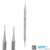 YNR German Made Thin Nail Art Liner Brushes French Tip Brush Manicure Drill Drawing Nails Brush Pen Double Ended Dotting Tools Set Nail Dotting Pull Line Painting Drawing Pens For DIY Nail Art Designs
