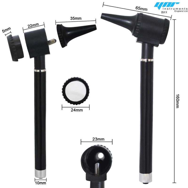 ENT Optic Fiber Otoscope LED Bulb Medical Ear Examination diagnostic 3 Speculums