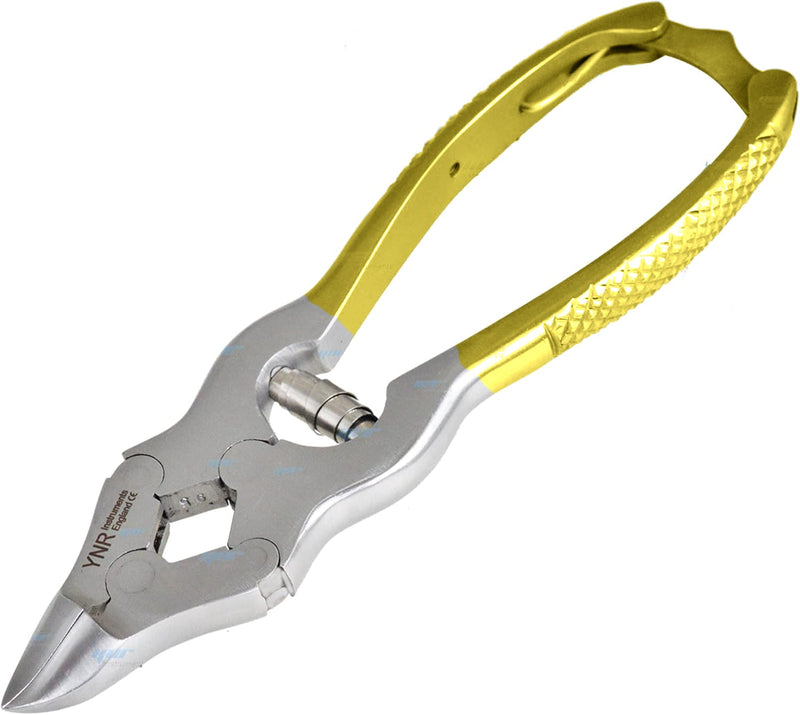 Toenail Clippers Podiatry Tool German Forged – 6 inch Cantilever Nail Nippers to Cut Thick Toe Nails – Hospital Grade – 15cm – Barrel Spring