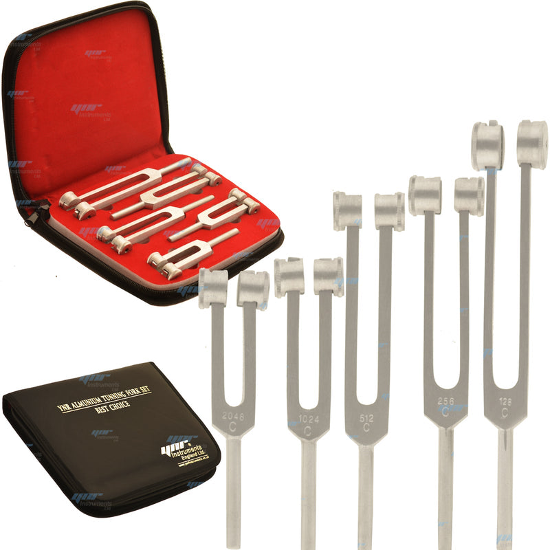 YNR Medical Tuning Tunning Fork Chakra 5pcs Set Made Of Aluminium CE MARK