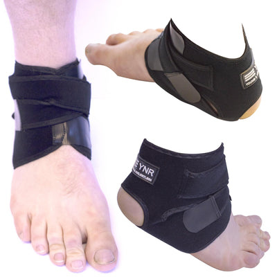 YNR Young & Relentless Ankle Support Brace | Adjustable Neoprene Sleeve, Open Heel Design | Breathable Compression Wrap for Sports, Injury Recovery & Stability | One Size Fits Most (Up to 11")