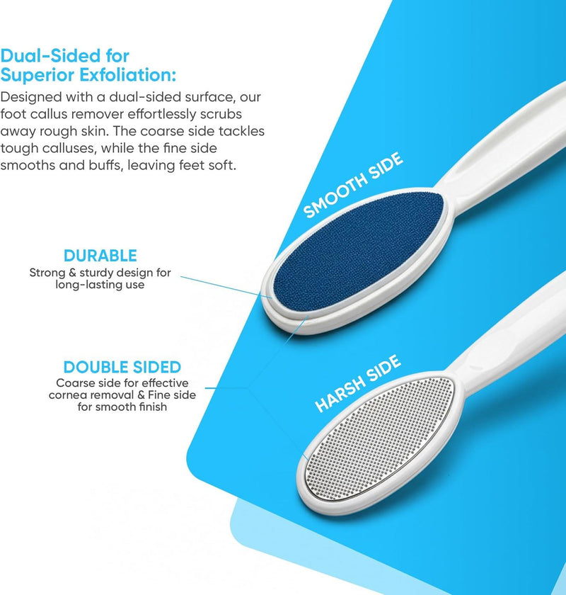 Foot File Callus Remover Double Sided - Pedicure Rasp, Foot File for Hand Feet Care Removing, Dead Skin Tool