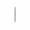 YNR Dotting Double Instrument 6¼ Inch Stainless Steel Fine File Slim Straight & Tiny Spherical Head Professional Pedicure Nail Care Tool