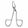 YNR 3.5 inch stainless steel scissor-handle eyebrow tweezers for precision brow shaping