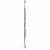 YNR Professional Double Ended Cuticle Pusher & Loop Remover – German Stainless Steel Nail Prep Tool with Flat Pusher, Precision Eyelet & Textured Grip Handle