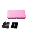 Pink glitter magnetic eyelash tweezer storage case