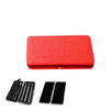 Red glitter magnetic eyelash tweezer storage case
