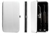 White plain magnetic eyelash tweezer storage case