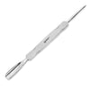 YNR Cuticle Pusher & Cleaner Squared – premium manicure instrument on a white background