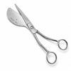YNR 6-inch left hand duckbill appliqué scissors on white background