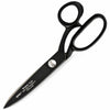YNR black-coated professional upholstery tailor scissors on white background
