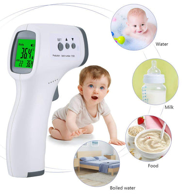 Digital Infrared Thermometer Non-Contact Head Body Food Dual Mode Gun Baby Adult