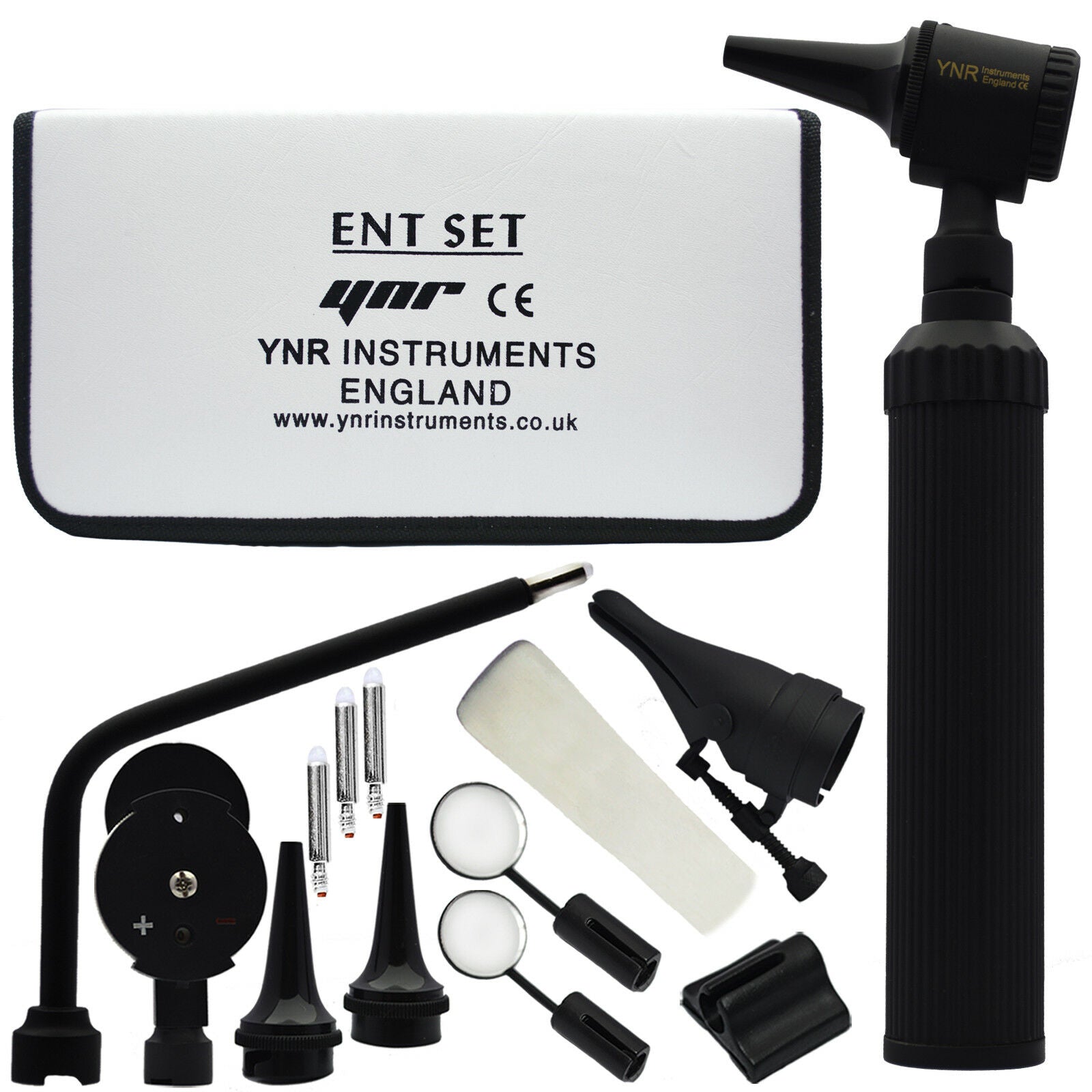 YNR Black ENT Otoscope Ophthalmoscope Opthalmoscope Nasal – YNR Instruments