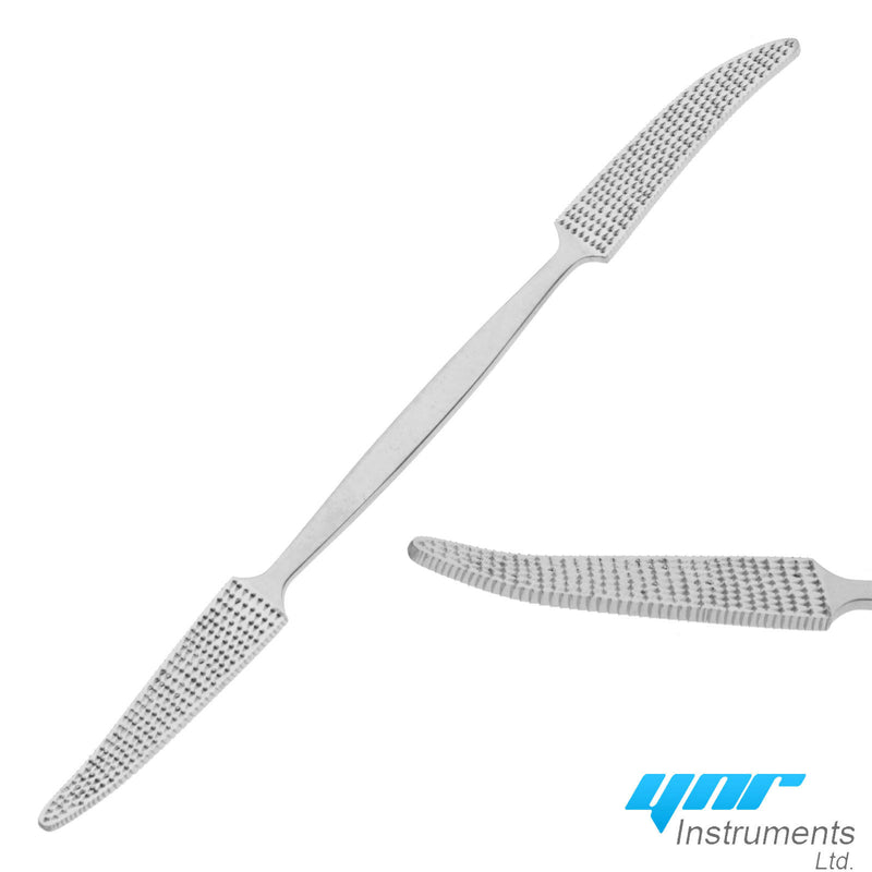 YNR Bone Rasp Putti Double End Straight Curved Surgical Orthopedic Equipment Ce