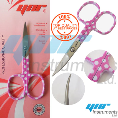 YNR England Premium Quality Super Sharp Curved Nail Scissors Nail Arts Shear
