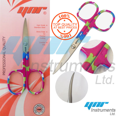 YNR England Premium Quality Super Sharp Curved Nail Scissors Nail Arts Shear