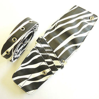 Black And White Hairdressing Scissors Pouch Holster Case Wallet -YNR