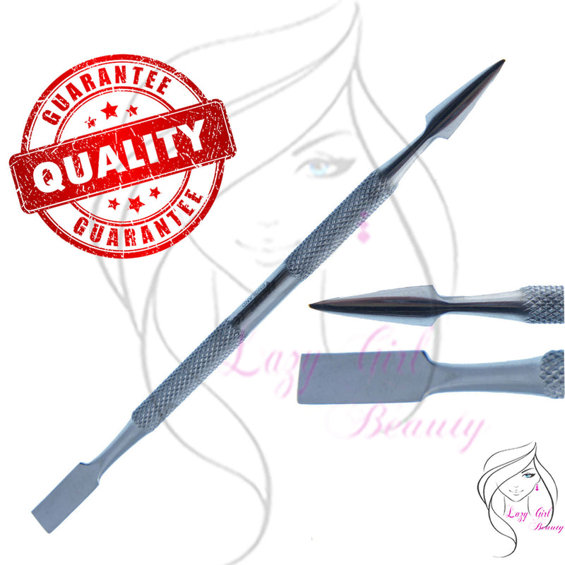 YNR CUTICLE PUSHER STAINLESS STEEL DUAL ENDED CUCCIO (manicure pedicure pusher)