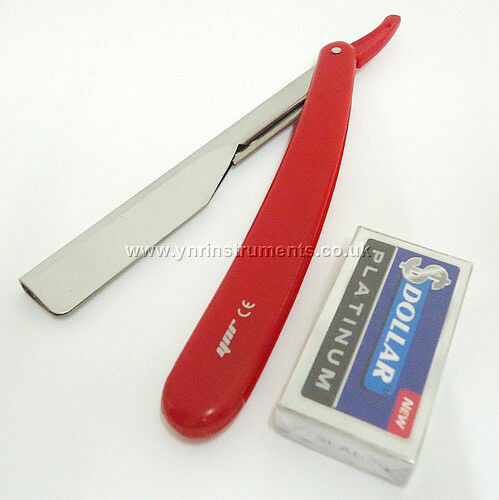 YNR England Cut Throat Shaving Razor Straight 10 Disposable Blades Mens Razors