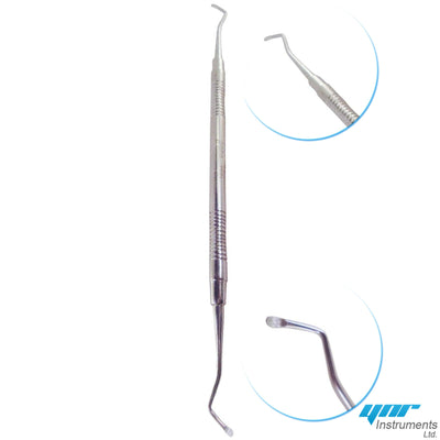 YNR Dental Excavator 1.2mm Dual Edge Spoon Composite Restorative Instruments CE
