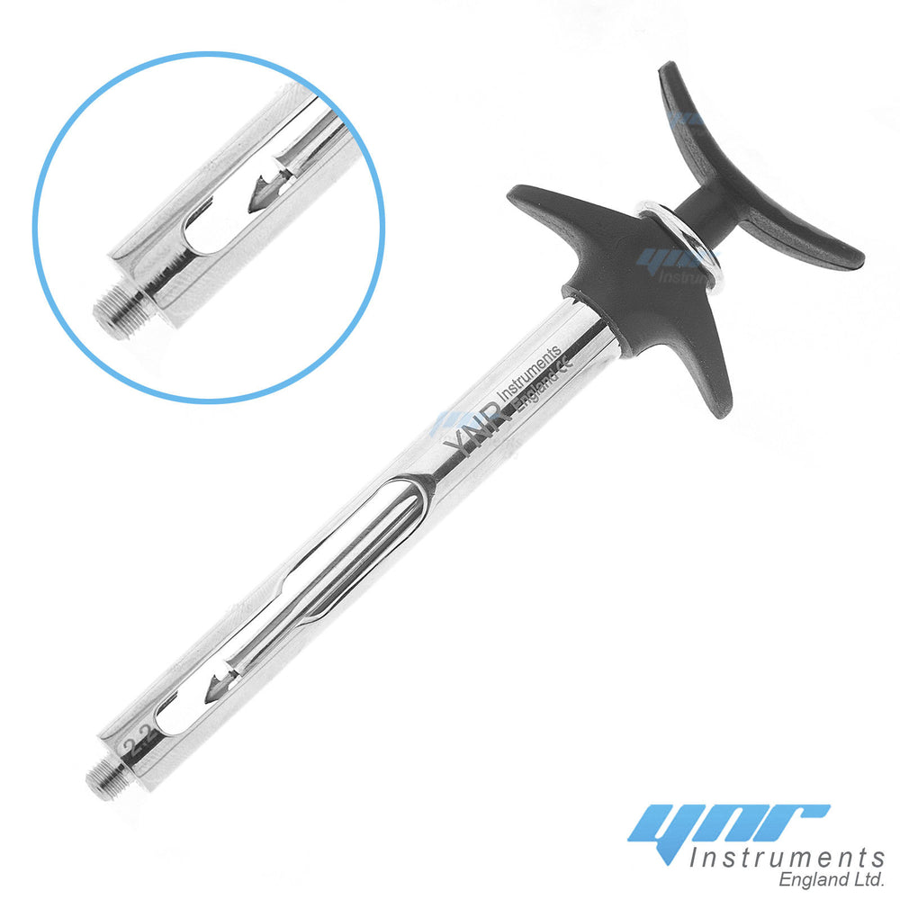 thumbnail interactive-video image 1 of Dental Aspirating Syringe 2.2cc – TM Brand, Surgical Grade, Dentist Instrument 1 of 3
