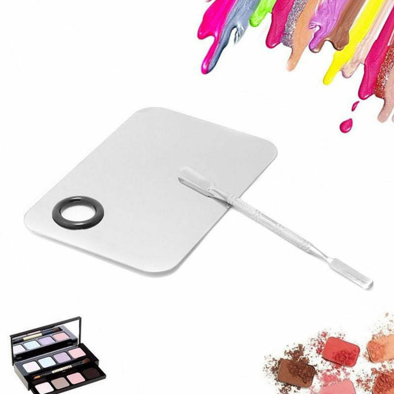 YNR Metal Palette SET / Makeup Beauty Salon Color Cream Foundation Mixing Tool