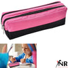 Large Double Zip Fabric Pencil Case - Ideal For School/College/Uni.- Make up Bag