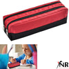 Large Double Zip Fabric Pencil Case - Ideal For School/College/Uni.- Make up Bag