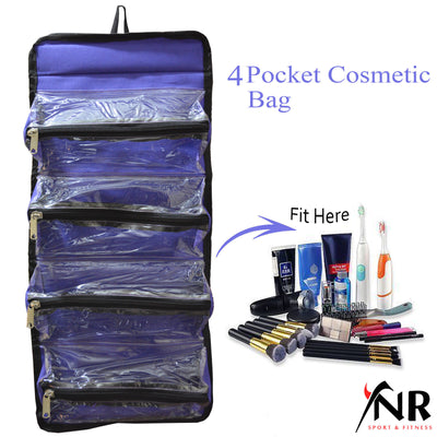 Roll-up Cosmetic Makeup Case Organizer Pouch Hanging Toiletry Jewellery Wash Bag