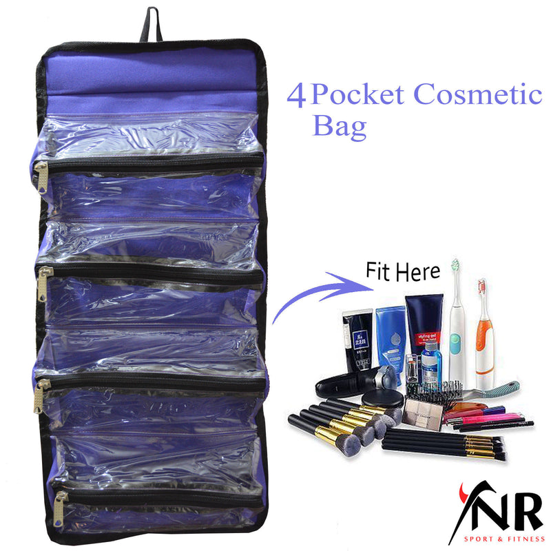 Roll-up Cosmetic Makeup Case Organizer Pouch Hanging Toiletry Jewellery Wash Bag
