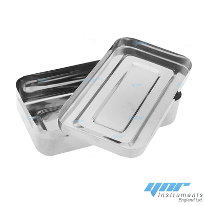 YNR Medical Box Stainless Steel Disinfection Tank Sterilization Container Alcohol Box Surgical Tray Kit for Veterinary Medical