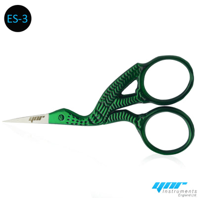 YNR® Stork Embroidery Scissors Eyebrow Sewing Knitting Thin Point Edge Colour
