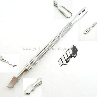 YNR England Petregyum Remover Nail Pusher Cuticle Knife Short Nail Arts Manicure