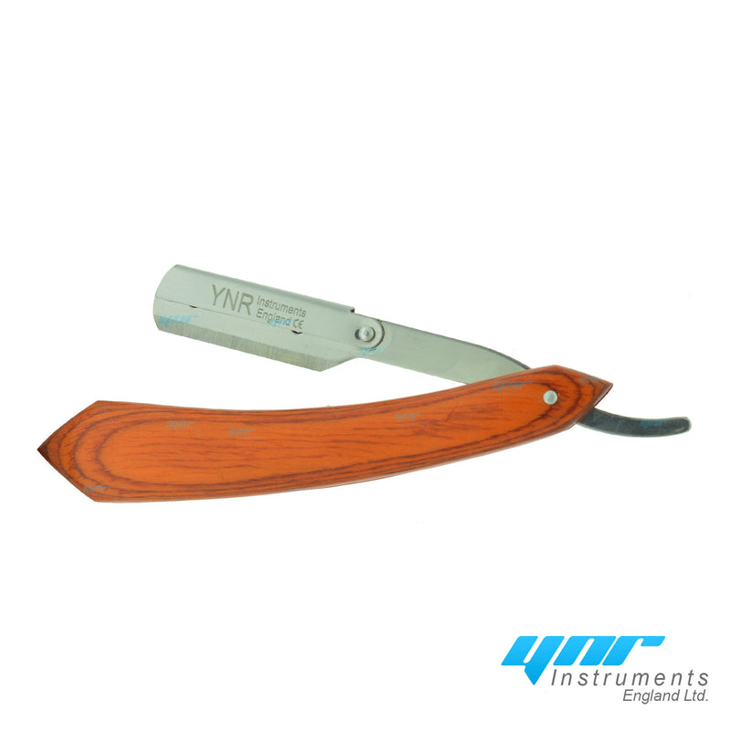 Cut Throat Shaving Razor Straight 5 x Disposable Blade-Plastic