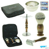 YNR® PREMIUM Men's Shaving Set In FAUX Leather Case