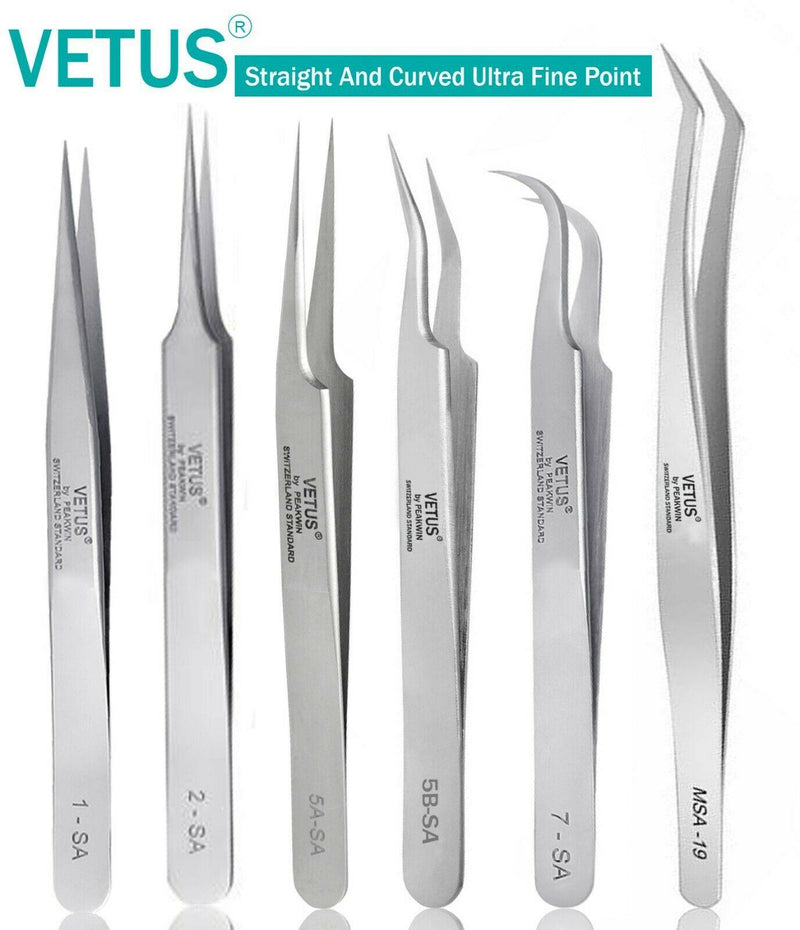Original Vetus Eyelash Extension Tweezers Vetus Russian Volume All Models