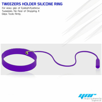 Eyelash Extention Tweezer Holder Silicone Ring Tweezer Protector Wrist Band Strap