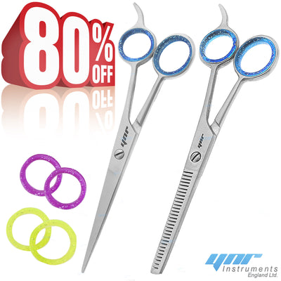 6.5" Professional Hairdressing Scissors Set Barber Hair Cutting Thinning Shears