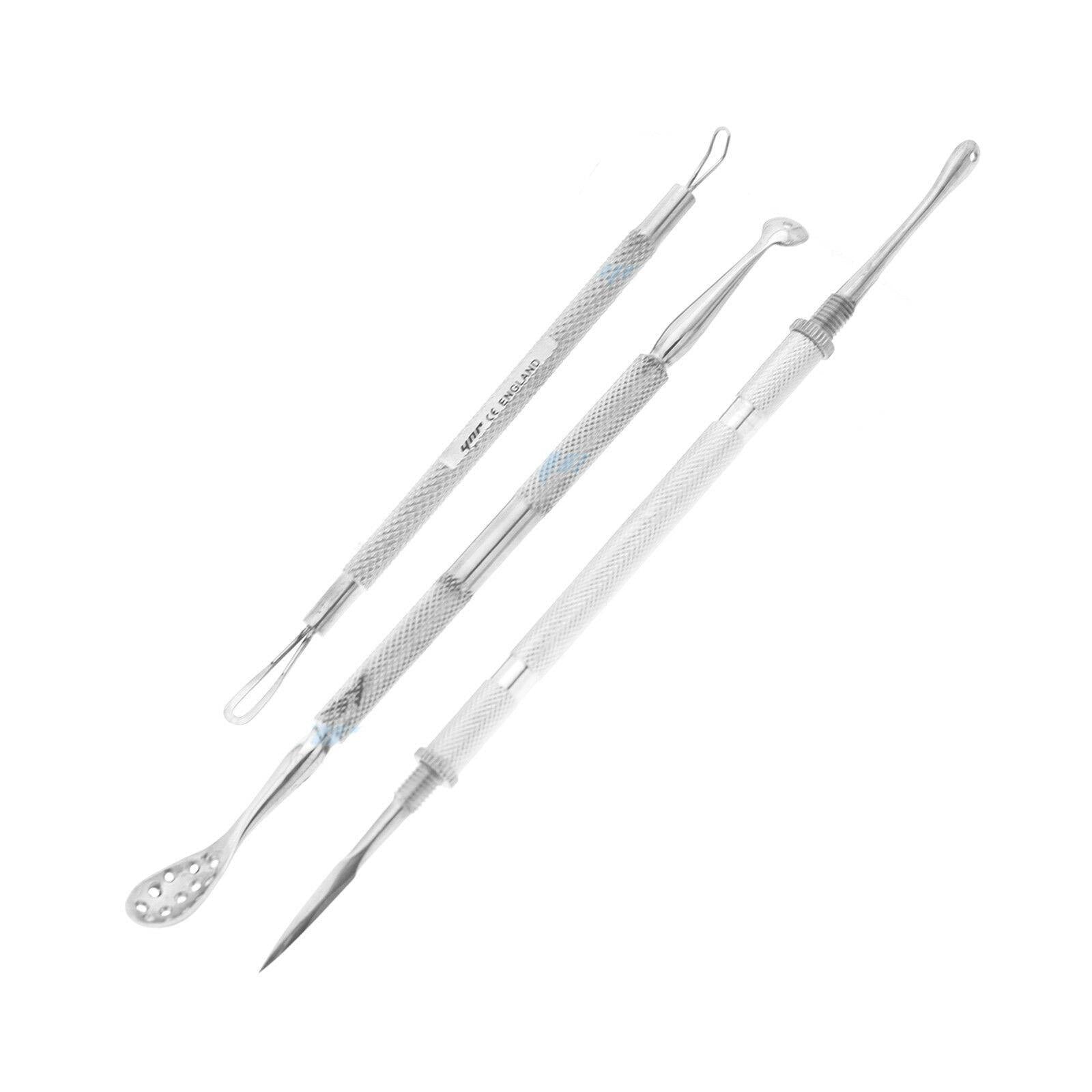 Comedone Instrument Skincare Tools Blackhead Whitehead Acne Pimples Comedone Remover Extra ...