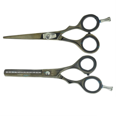 YNR 5.5' Professional Hairdressing Scissors Set Hair Cutting Thinning Shears