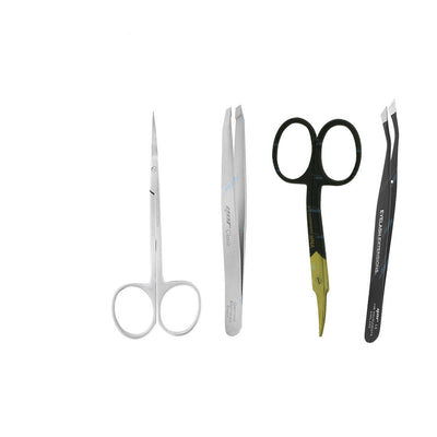 Eyebrow Scissors pro Tweezer Steel Hair Removal Trimmer Sharp Clipper eyelash