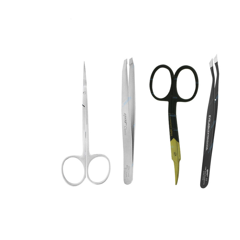Eyebrow Scissors pro Tweezers Steel Hair Removal Trimmer Sharp Clipper for eyelash