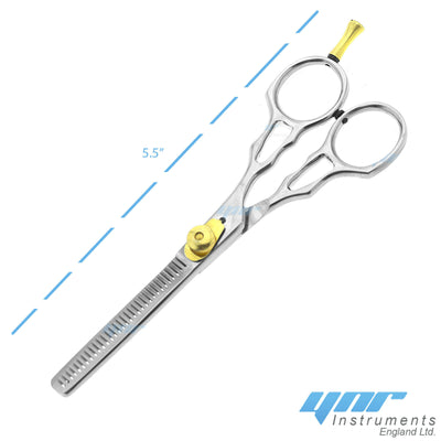 YNR Hairdresser Thinning Scissors Barber Hair Salon Shears Professional Cut 5.5"