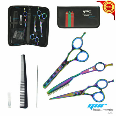 Professional 5.5' Hairdressing Scissors SET Barber Razor Shears KIT+ Hair Shaper